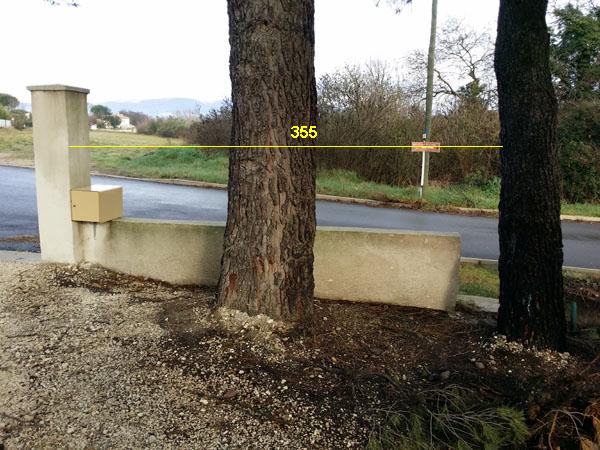 pilier et 2 pins